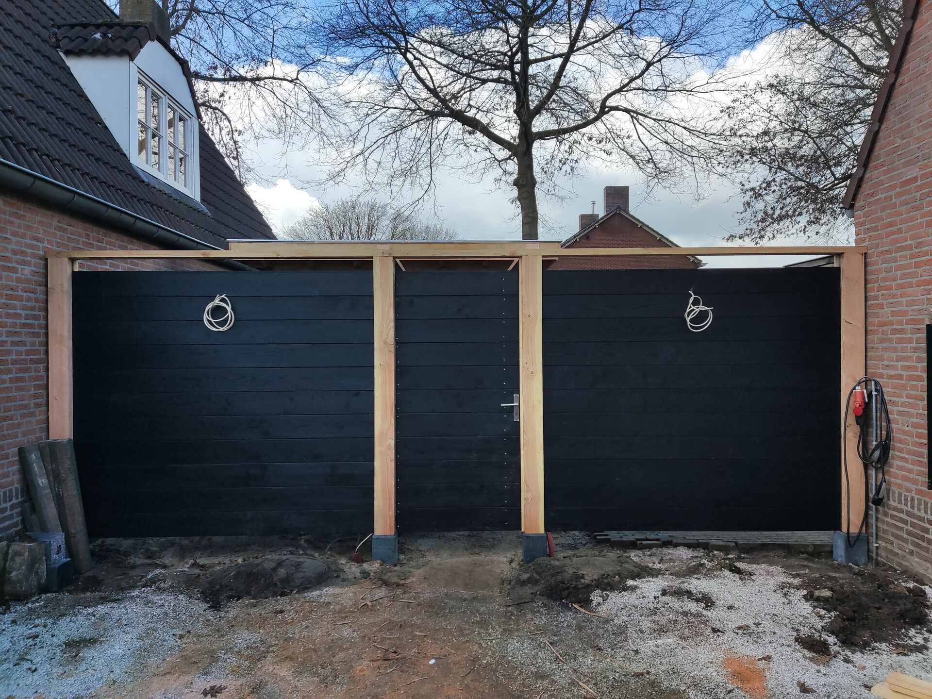 Douglas tuinkamer met berging overzicht